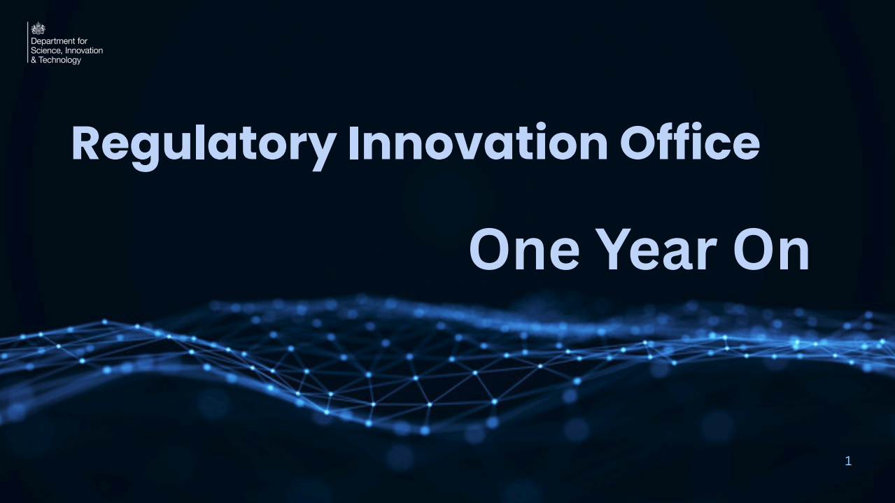 Regulatory Innovation Office: One Year On