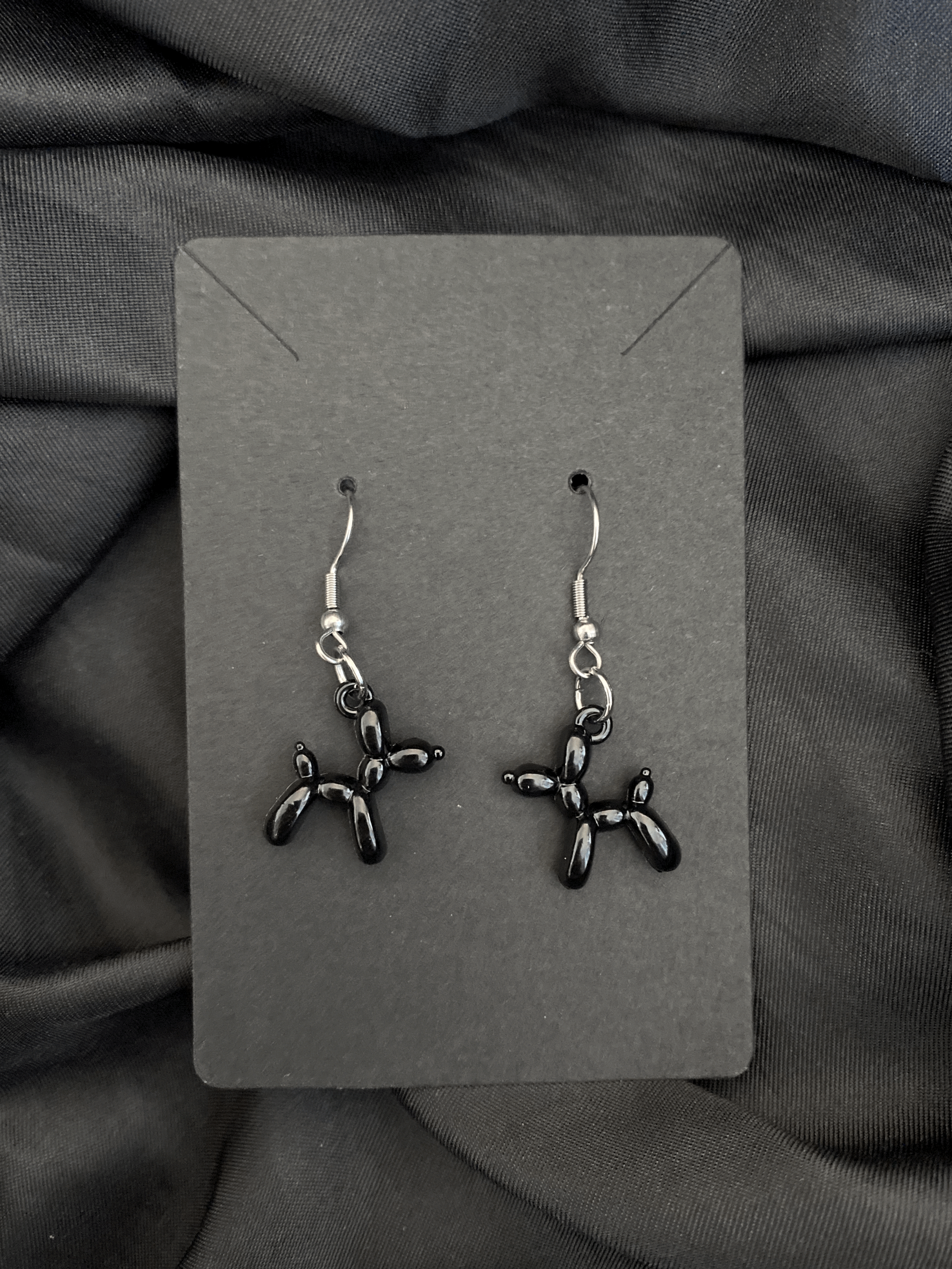 balloon dog earrings