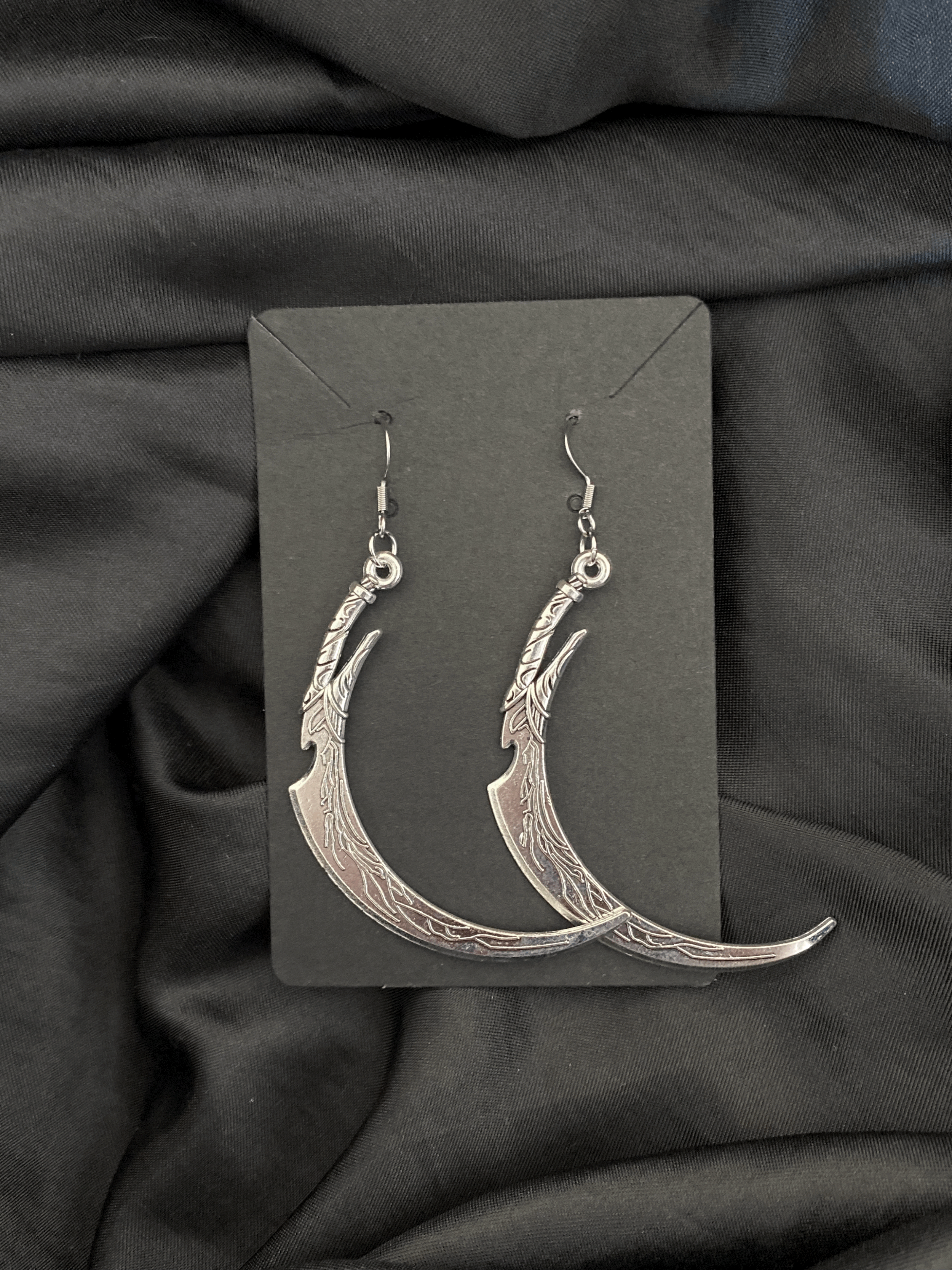 scythe earrings