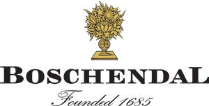 Boschendal logo with a golden floral crest above the text