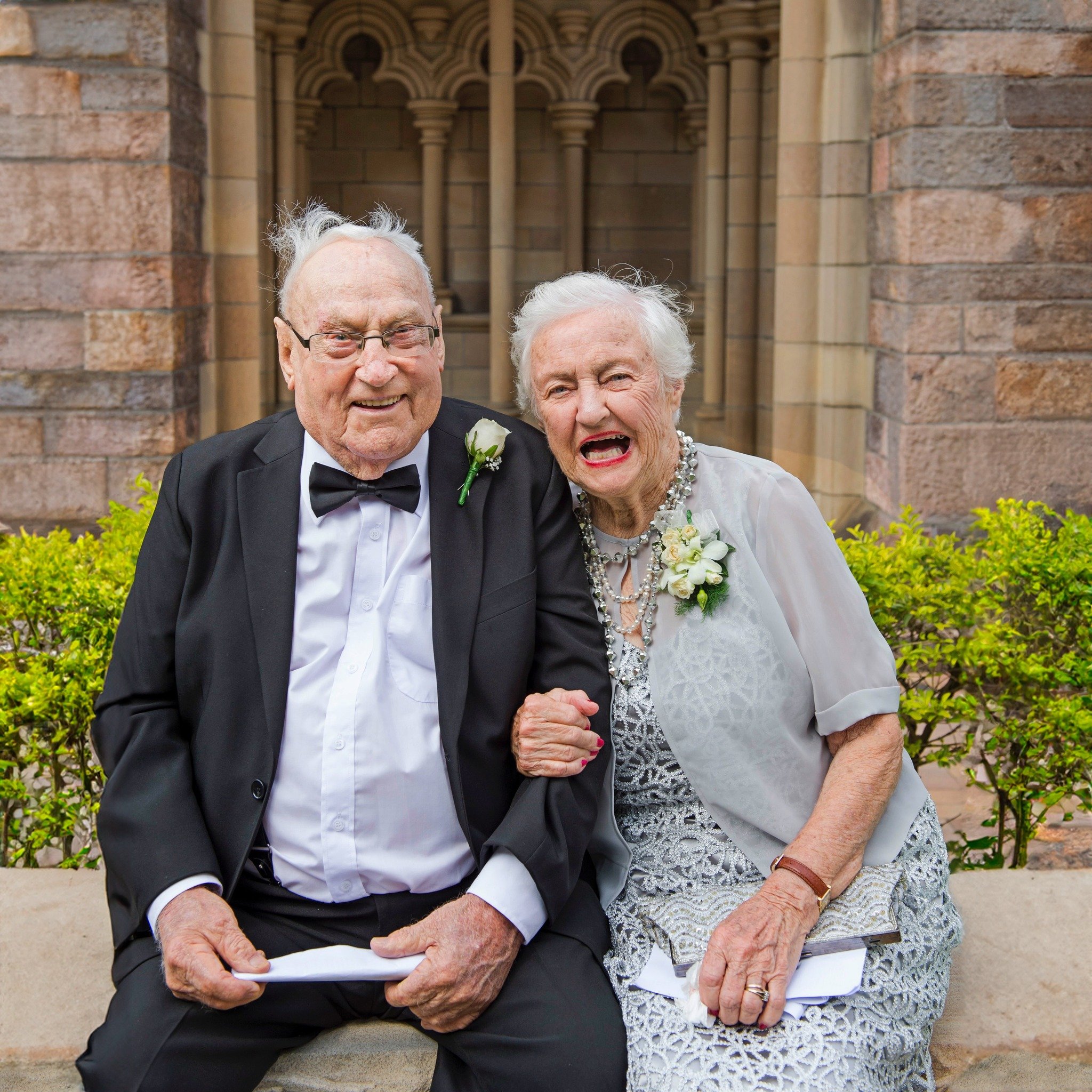 When two of the most precious people in your life see you for the first time in your gown arriving at the Cathedral. @stjohnscathedralbrisbane