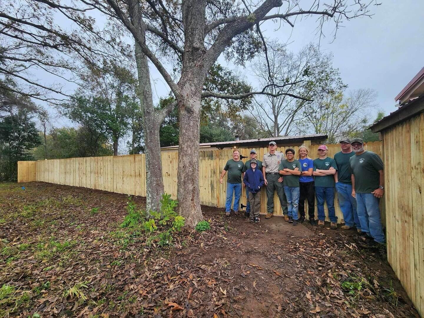 Thank you to our boy scouts (Troop 773) for taking on this amazing project! Thanks to them we have a gate and fencing out on the front (right) side of our building! They did a phenomenal job of knocking this out and in such a timely manner! Once agai