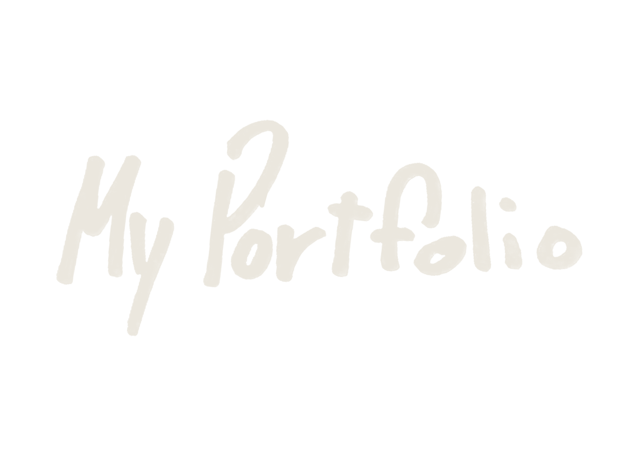 Handwritten style text reading 'My Portfolio' on a black background.