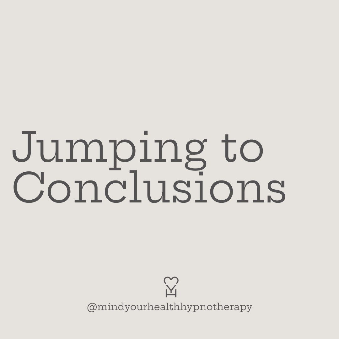 ⭐Unhelpful Thinking Habits ⭐

👉Jumping to Conclusions 

🧠 Unhelpful thinking styles are habits of thinking that contribute to distress and interfere with a person's ability to cope effectively. 

🧠 Such habits can be modified through awareness, pr