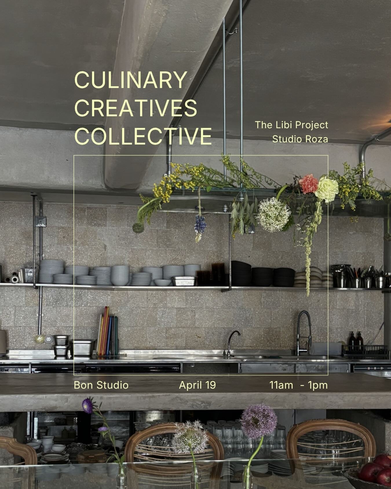 Join @thelibiproject &amp; @weareroza at @bonstudionyc for our 4th Culinary Creatives Collective event, a space to connect with food and beverage professionals across culinary arts, design, photography, production, writing, styling, and more. 

@thel