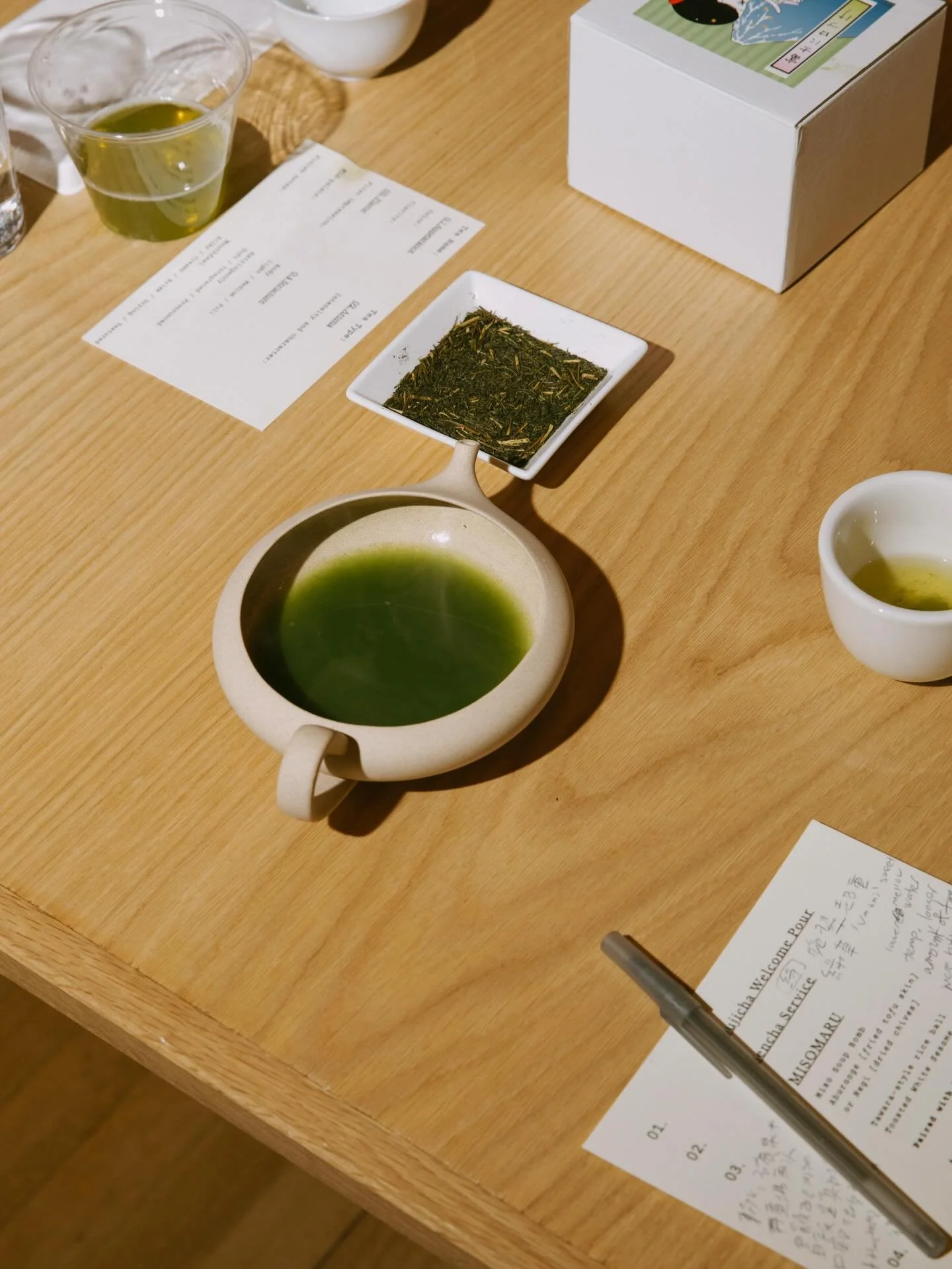 some new culinary programming dropping soon :)

a look back at our R&amp;D tasting lab in collaboration with @gentleartefacts, led by Yoshiharu Matsushita, a 7th generation tea farmer and sake brewing innovator visiting NYC from Kakegawa, Shizuoka, J