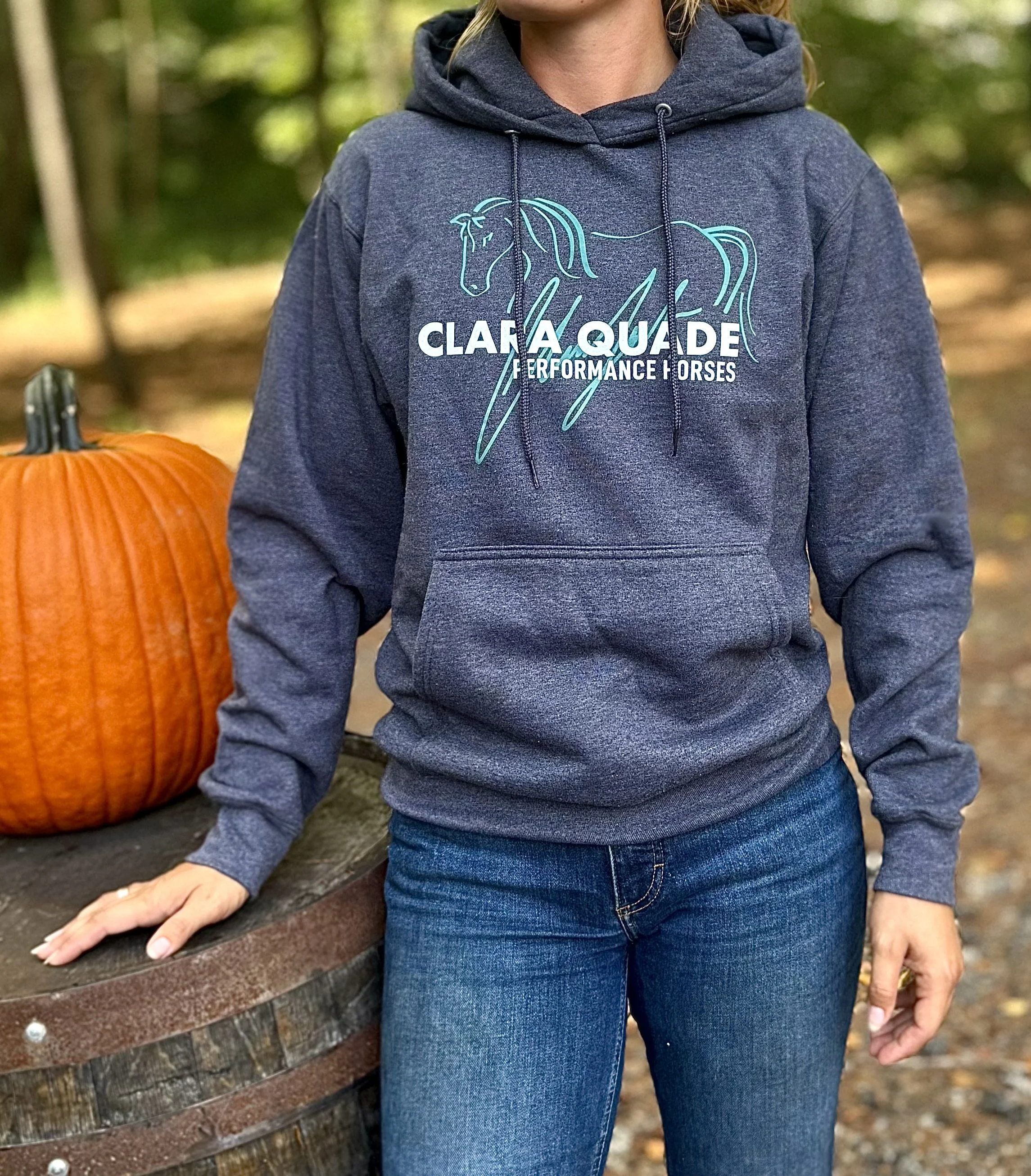 Heather & Aqua Hoodie