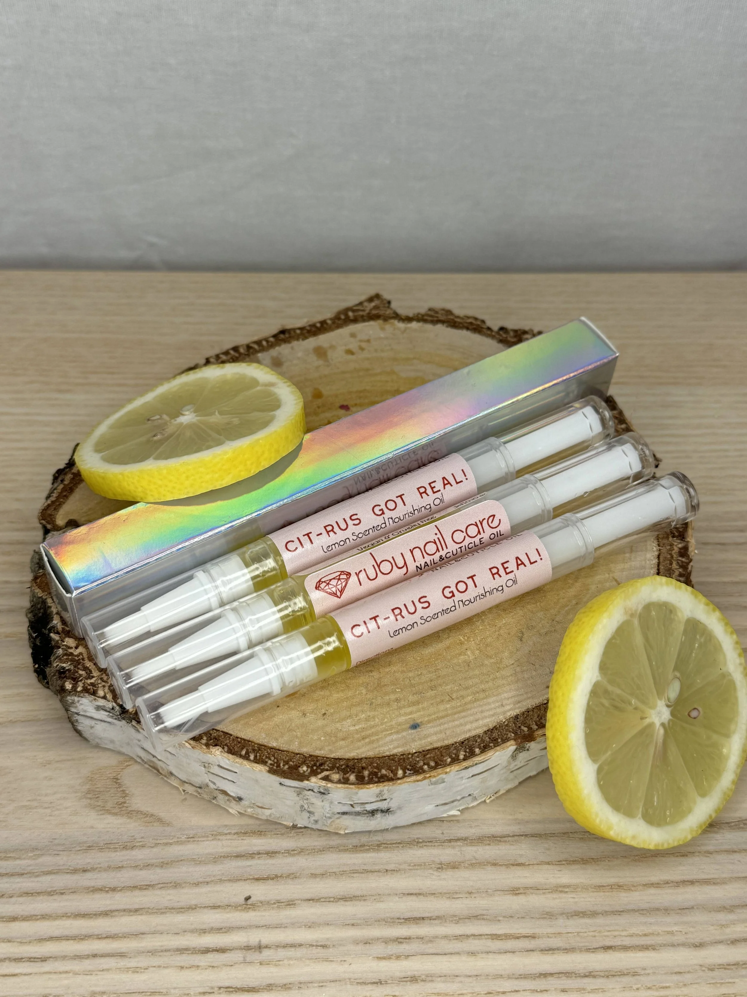 Cit-rus Got Real! - Lemon Scented Nail Oil 3 Pack