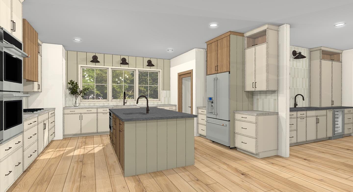 This kitchen started with a few key requests:

☀︎ A spacious island with a prep sink ☀︎ Double ovens for hosting ease ☀︎ Plenty of drawers (because who doesn&rsquo;t love organized storage?) ☀︎ A clean, neutral palette with warm, cozy touches
☀︎ Mini