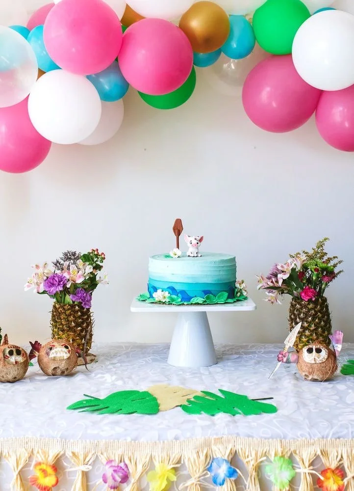 Events: Moana themed birthday party decor and set up by Nest Havens.