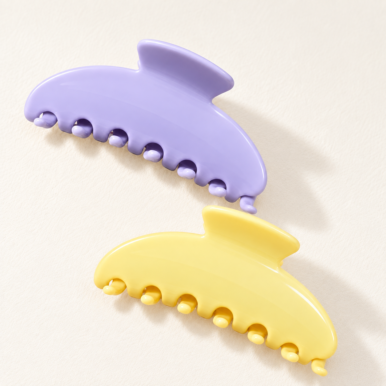 Classic Pastel Curved Hair Claw Clip
