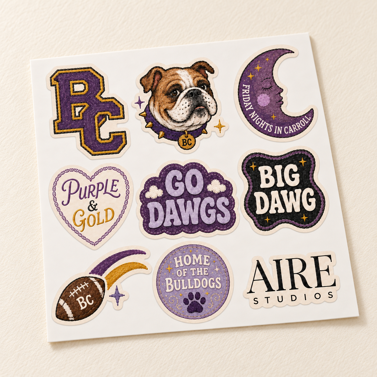 "Friday Night Lights" Game Day Matte Sticker Pack