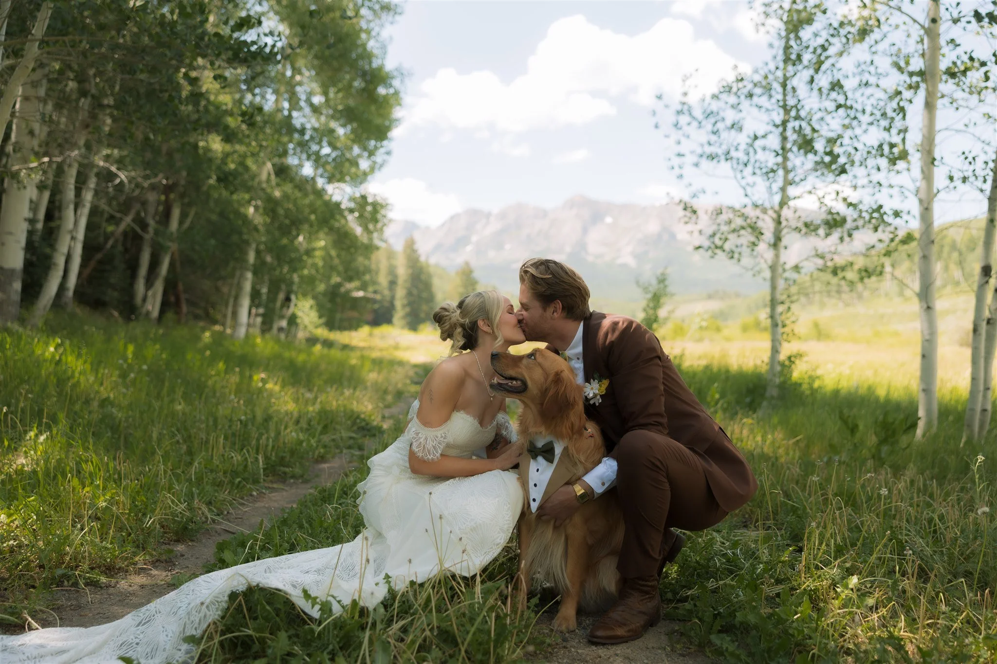 Mountain Wedding with Dogs