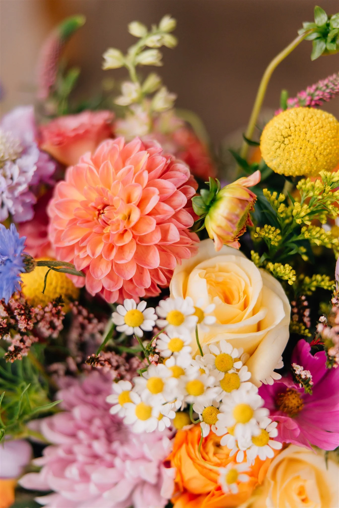 Upclose image of bridal bouquet