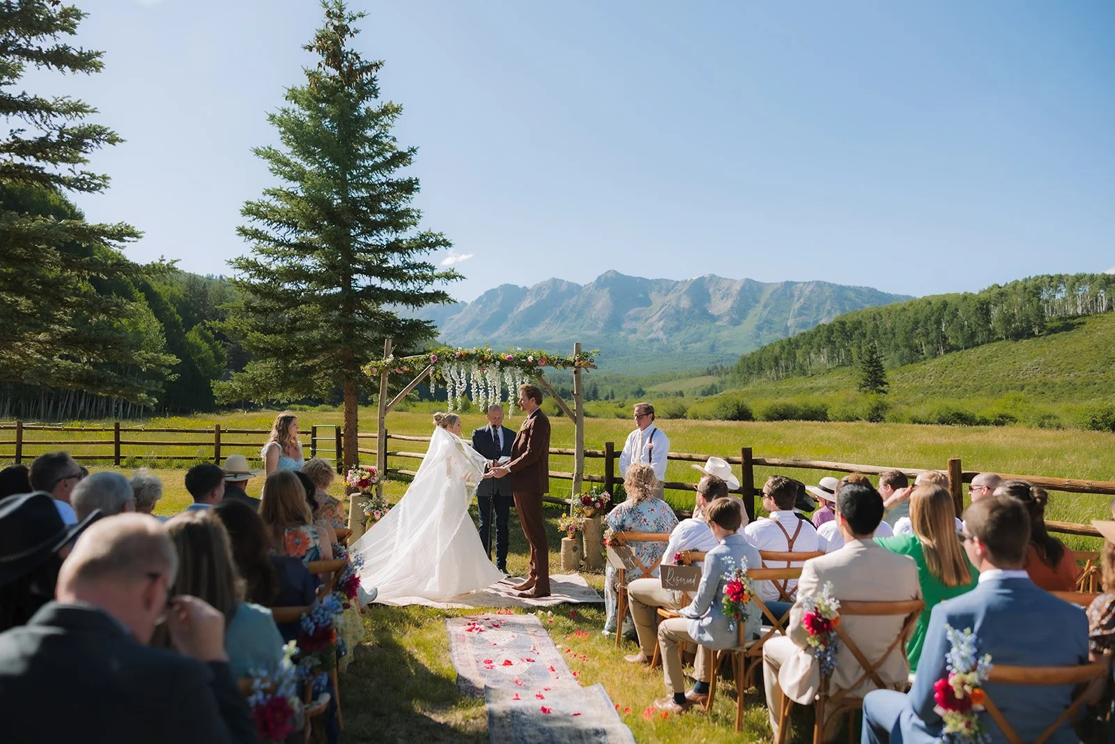 Wedding Ceremony in Field