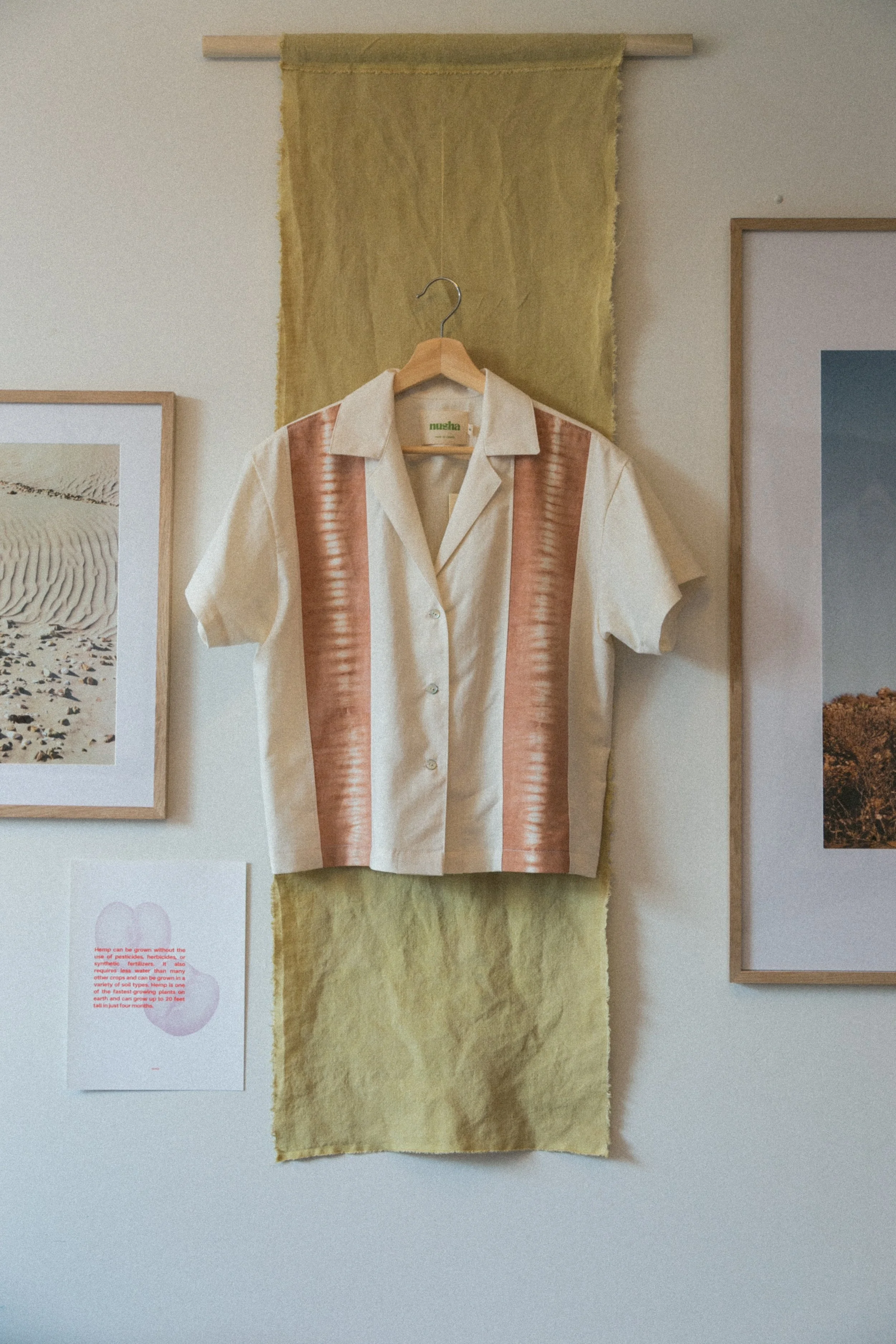 nusha sustainble fashion designer clothing natural dyes fabric hemp organic cotton