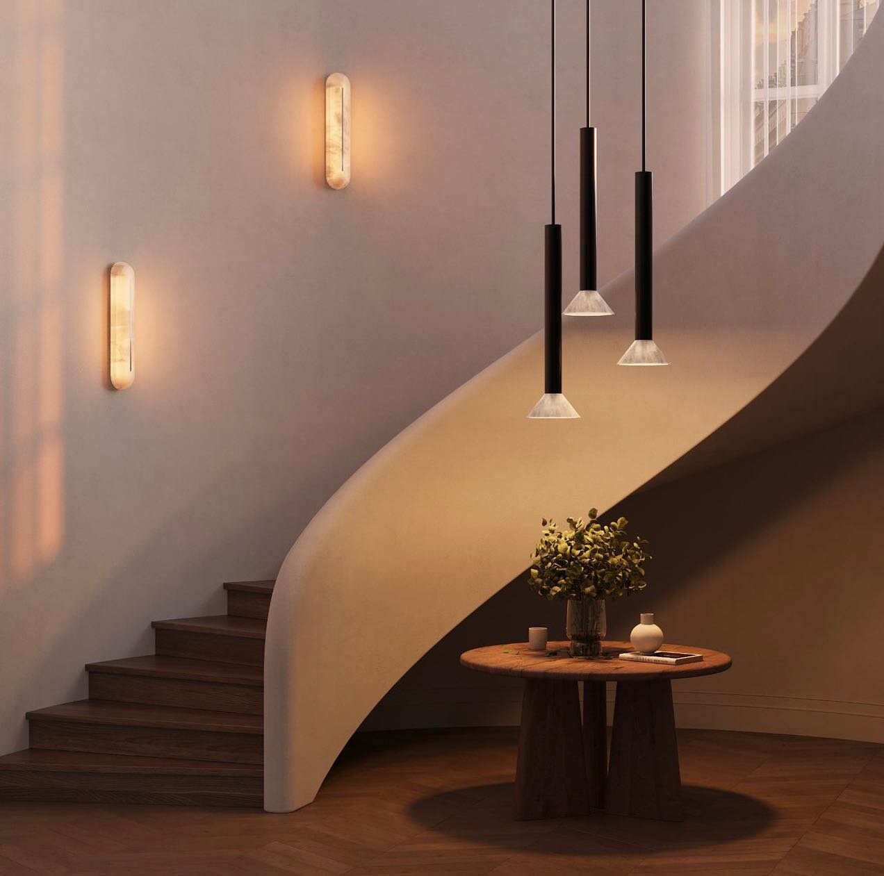 The new collections from @ctolighting are all about ALABASTER. 

The HEPWORTH wall light stands as a luminous testament to the artistic prowess of Dame Barbara Hepworth. Drawing inspiration from Dame Barbara&rsquo;s iconic sculptures, renowned for th