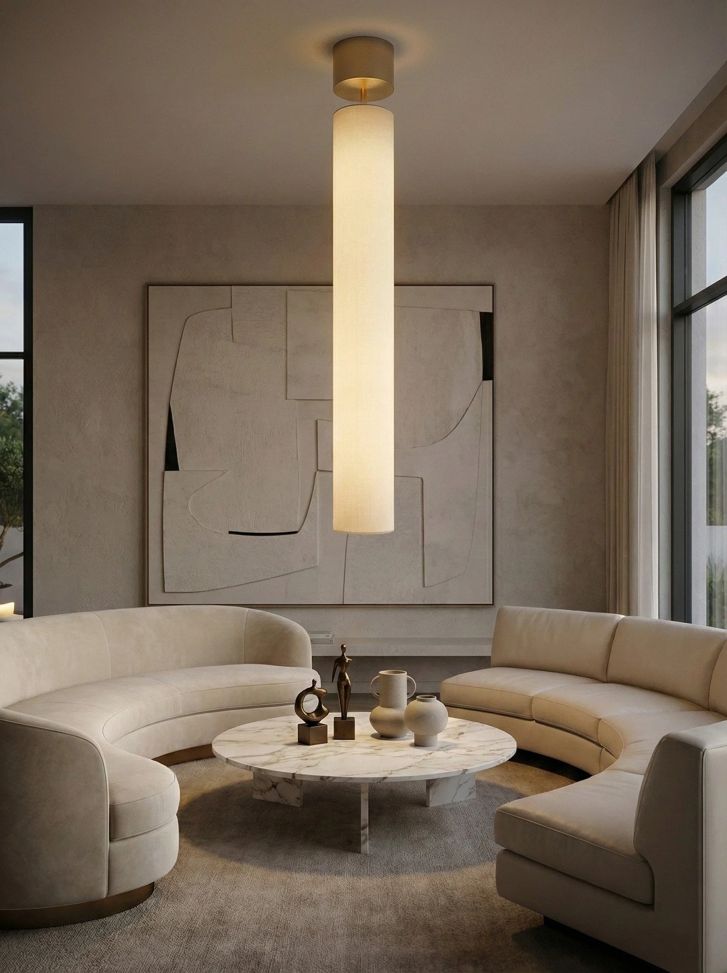 Les Clopes @cvlluminaires of floor, table, and suspension lamps defined by their long, slender tube shape and a playful, unconventional name. The design blends influences from popular culture with refined craftsmanship, offering bases in lacquered me