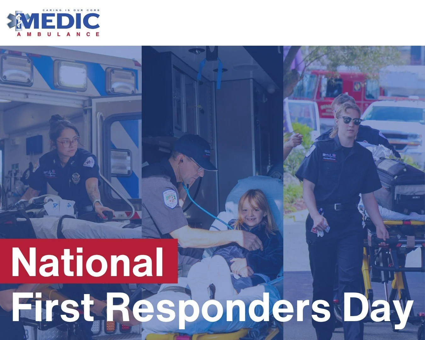 Happy National First Responders Day!
Today we recognize the heroes who answer the call, day or night, rain or shine. Thank you to all first responders for the care, courage, and commitment you show every day. ππ
#NationalFirstRespondersDay #MedicA