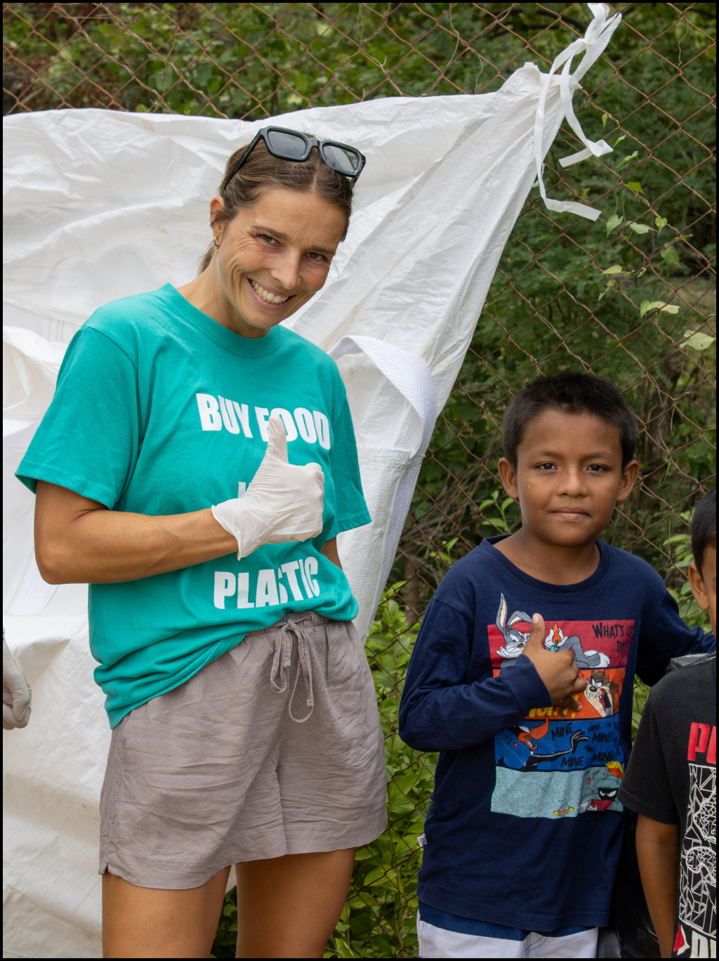 Recycling in Tola, Nicaragua