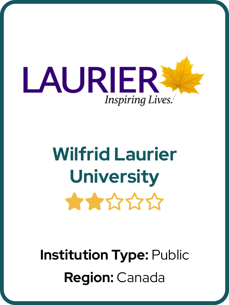  	Public	  
 	Canada	 
 	⭑ ⭑ ⭑	  
 		 
 	Wilfrid Laurier University	 
 	 Buddhists, Evangelical Christians, Hindus, Jews,	 