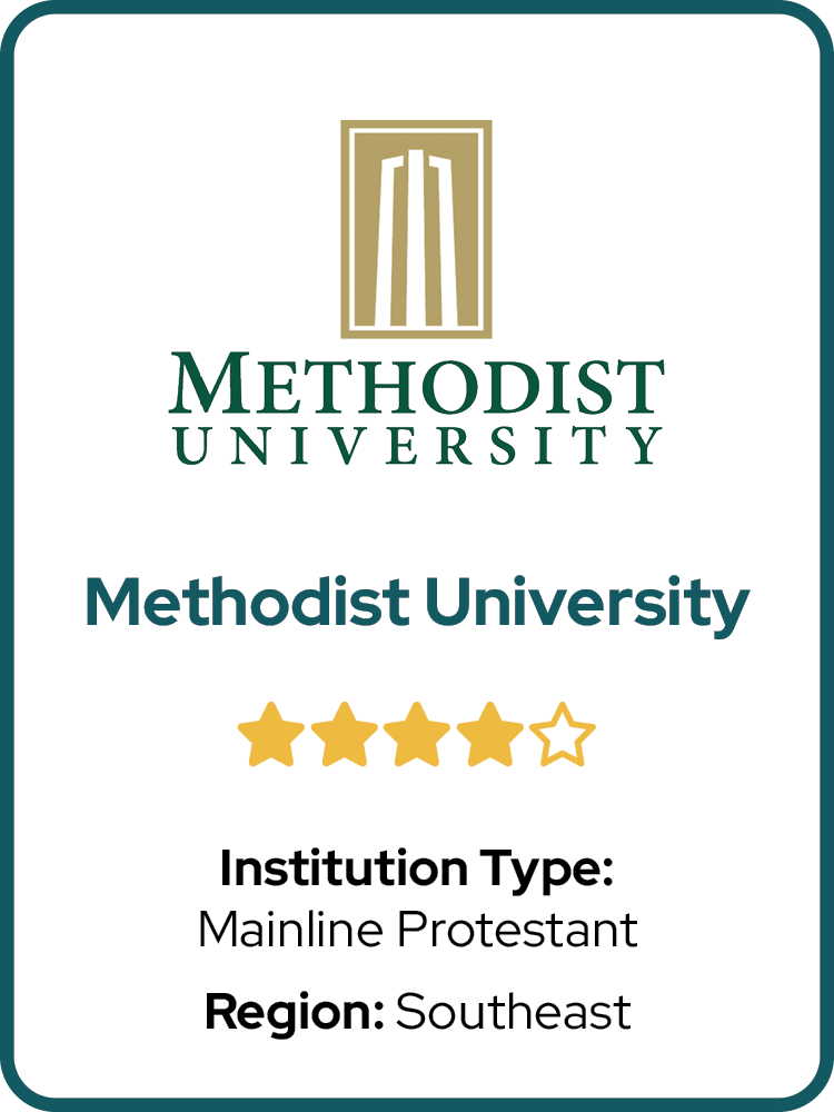  	Mainline Protestant	  
 	Southeast	 
 	⭑ ⭑ ⭑ ⭑	  
 	NC	 
 	Methodist University	 
 	 Latter-day Saints, Muslims	 