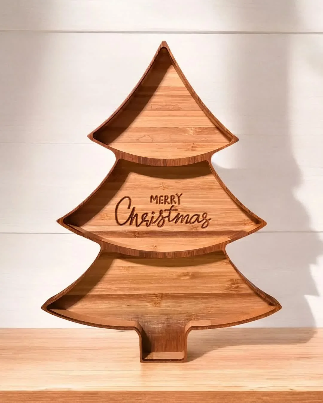 The shop is open! 🎄 Handmade woodwork from Michigan &mdash; featuring the Christmas Tree Tray ($25) and the Just Empty Every Pocket Tray ($25), plus egg trays, cracker trays, board butter, and more. Free shipping on US orders over $50. Shop here: ra