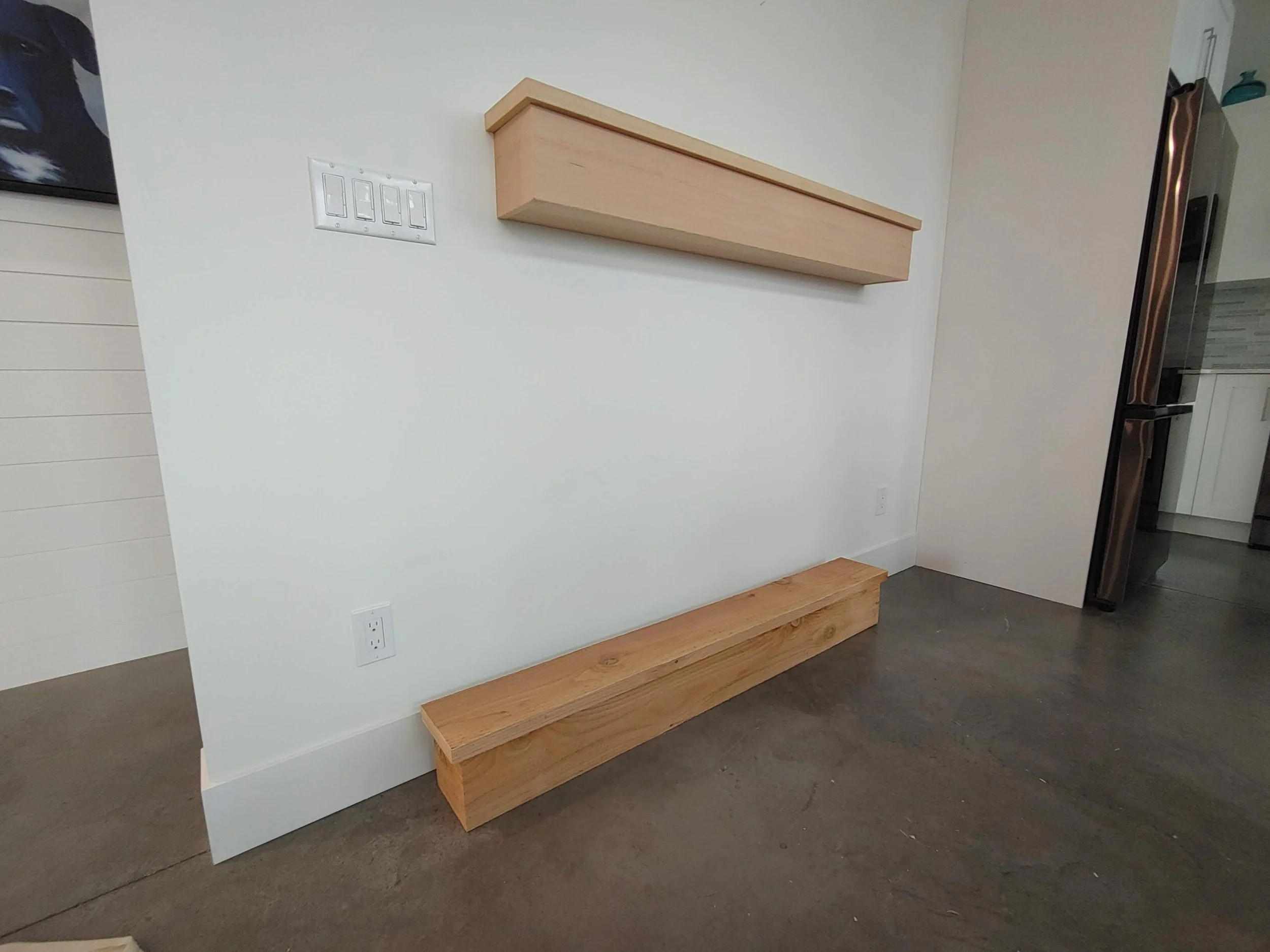 A plant shelf, with an extra one for the customer to use elsewhere