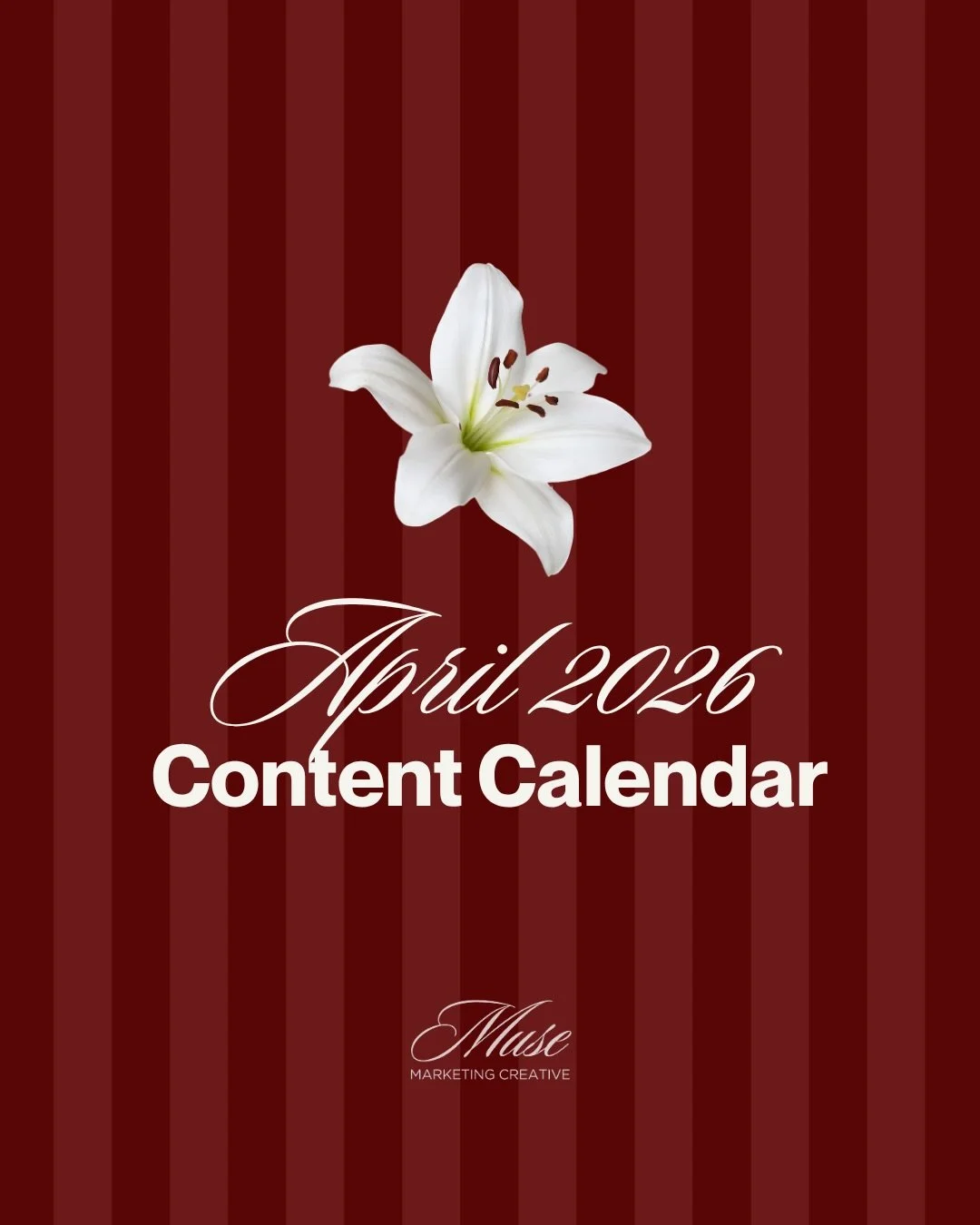 April content calendar for you. Save it, use it, and send it to your type A friends who love a plan!

Muse &mdash; where the art of marketing meets the business of expression.
