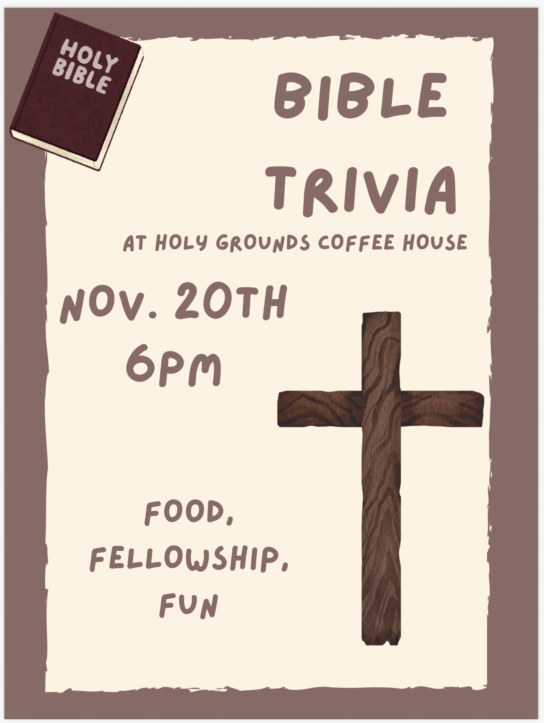 Thirsty Thursday: Bible Trivia Night