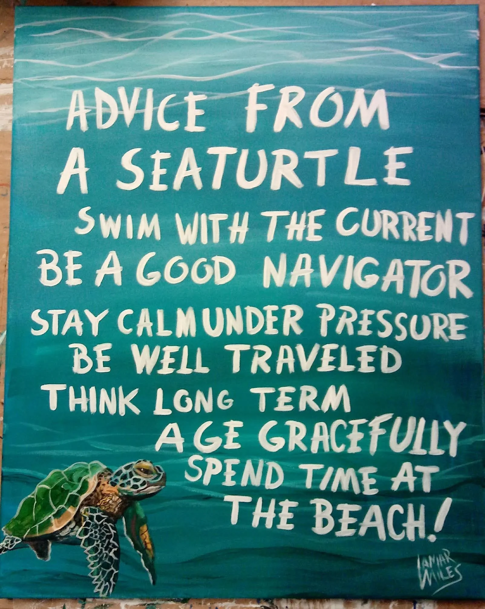 Thursday Night: “Advice from a Sea Turtle” Sip &amp; Paint 