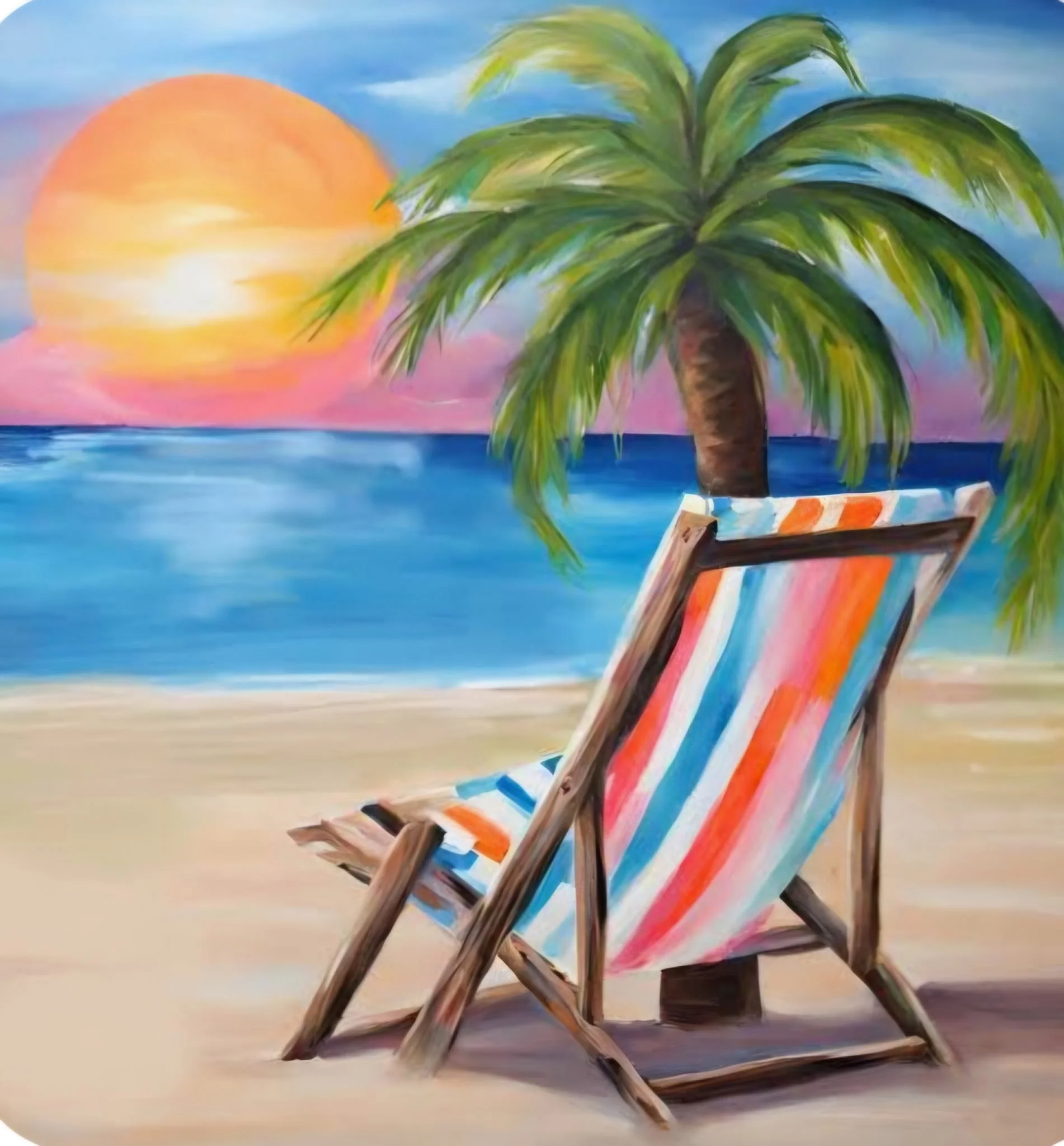 Thursday Afternoon Special Event: “Day at the Beach” Sip &amp; Paint