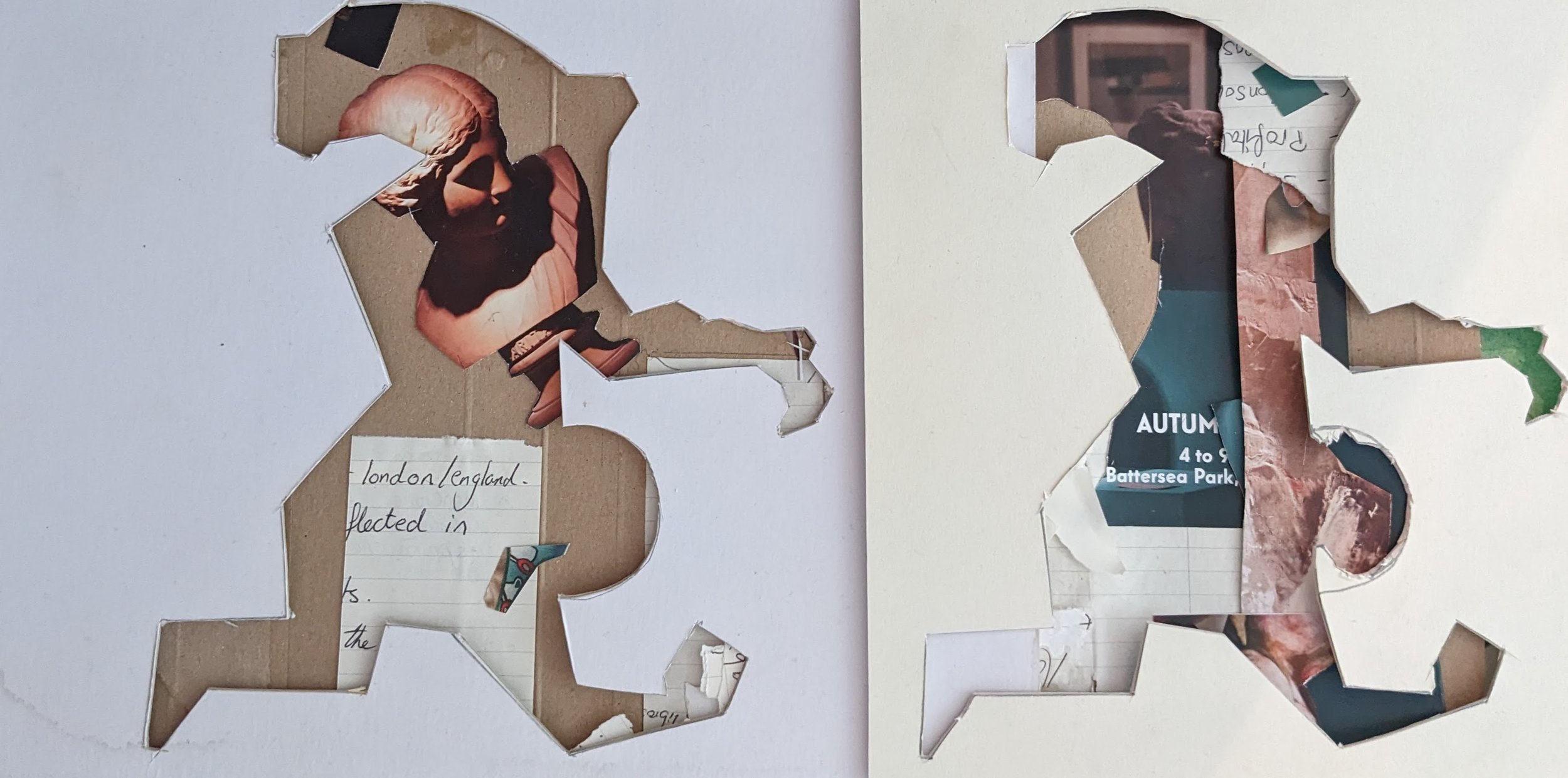 NFT whole new idea, stencil and collage 2023.