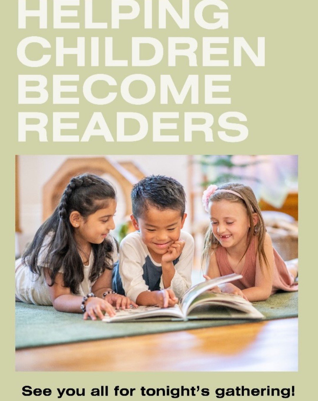 I'm so happy to be talking with Montessori educators tonight about helping children become readers. If you know a Montessori guide who is looking for the opportunity to grow and connect in good company, the Primary Learning Community at the Montessor