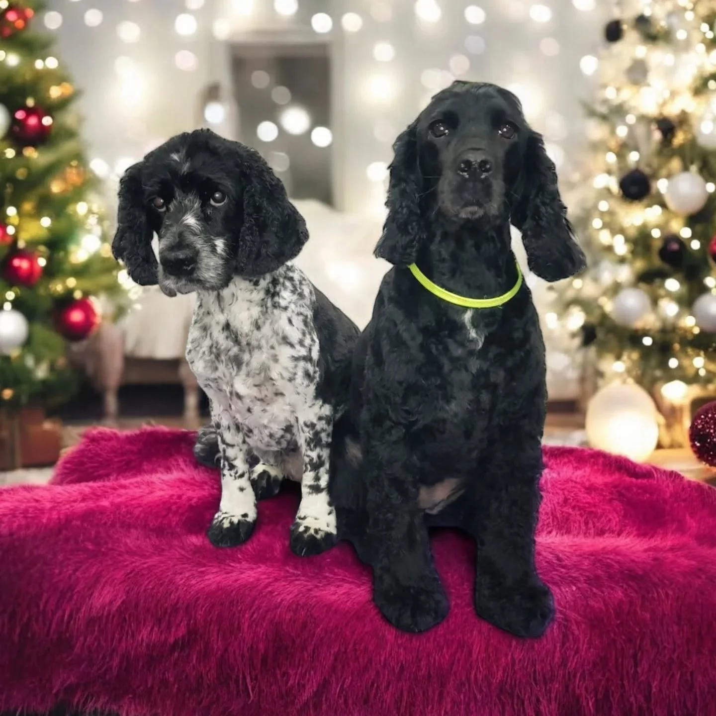 Two sweet little Angels under the christmas tree M O L L Y &amp;  R U B I &hearts;️