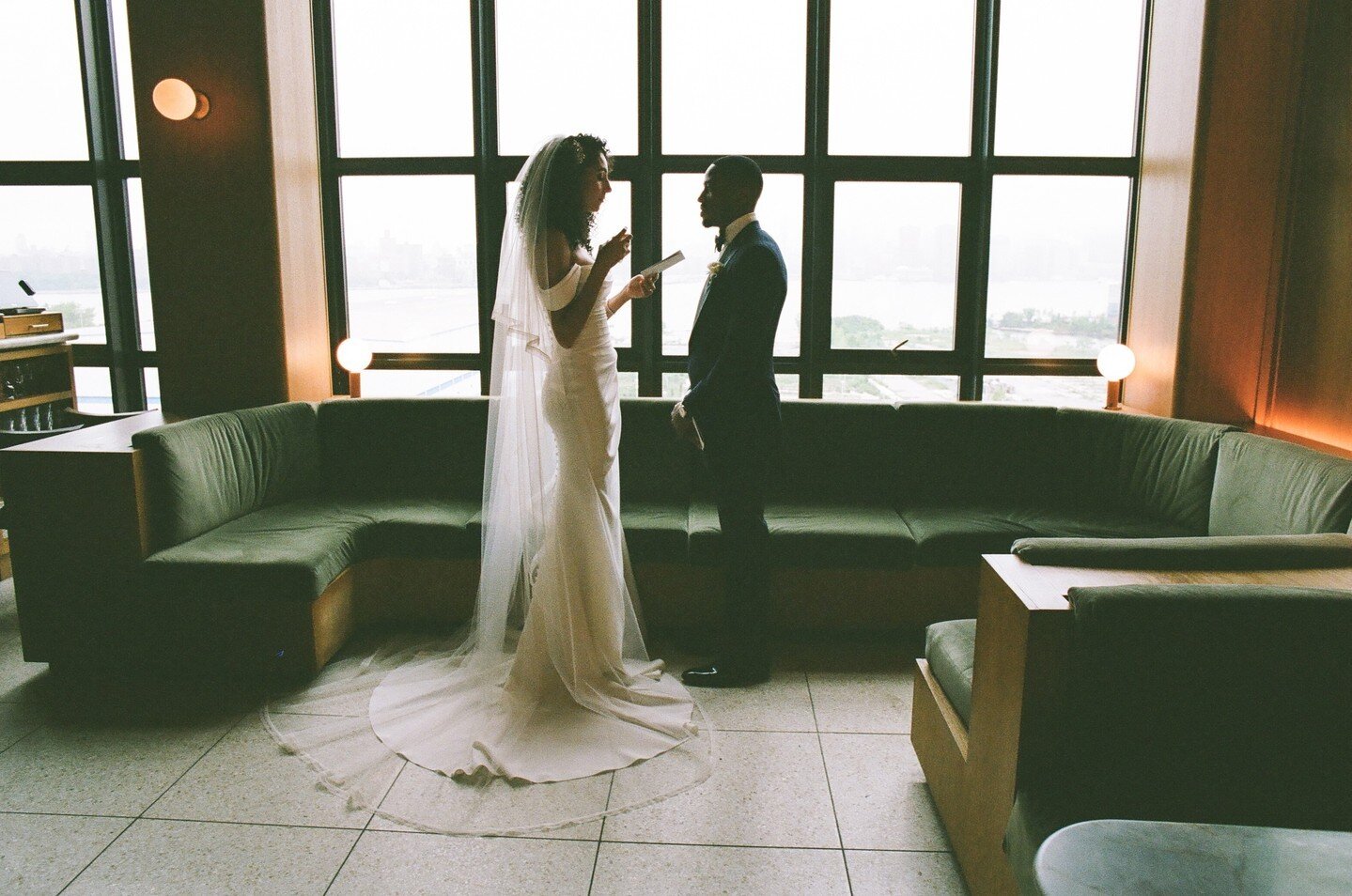 Jenn &amp; Ty exchanging their vows privately before their ceremony ☺️⁠
. ⁠
Venue: @wythehotel⁠
Planner/coordinator: @events_by_sheavonne⁠
Floral designer: @designsbyahnnyc⁠
Makeup Artist: @marcela.monaco.makeup⁠
Hair Stylist: @tcooperbeauty⁠
Gown: @