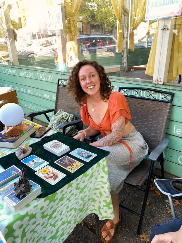 Thanks to everyone who came out for @artmageddonbk over the weekend!! 🤩 It was a fabulous sunny day, full of old friends &amp; new supporters. 💗 I sold several prints of film photos taken in the neighborhood, and did 12+ tarot readings for friends,