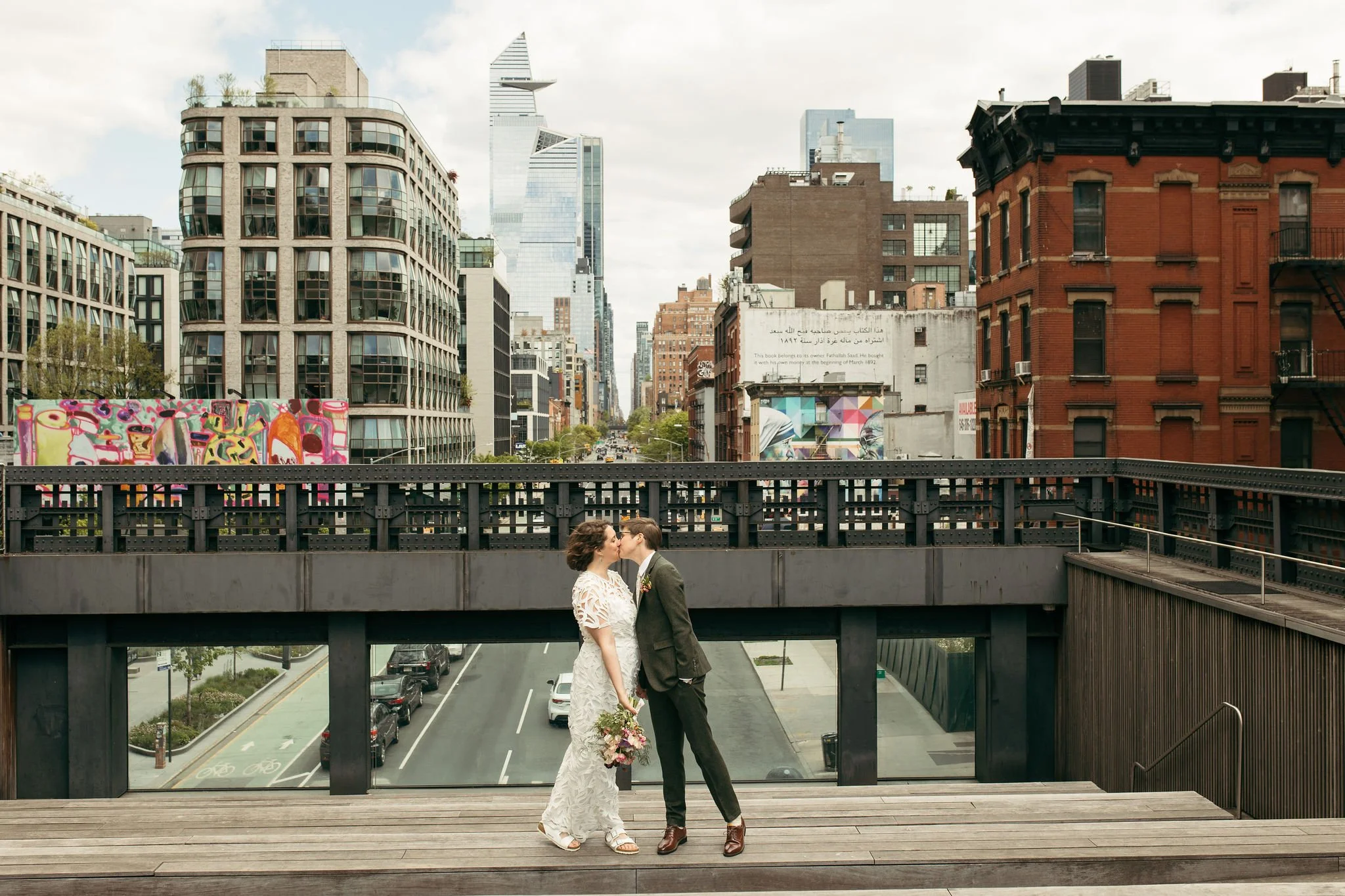 Queer Elopement on NYC High Line - Christina &amp; Sam