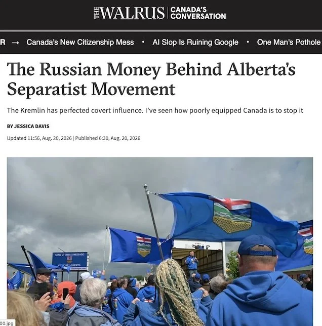 Illicit Political Finance in Alberta’s Separatist Movement?