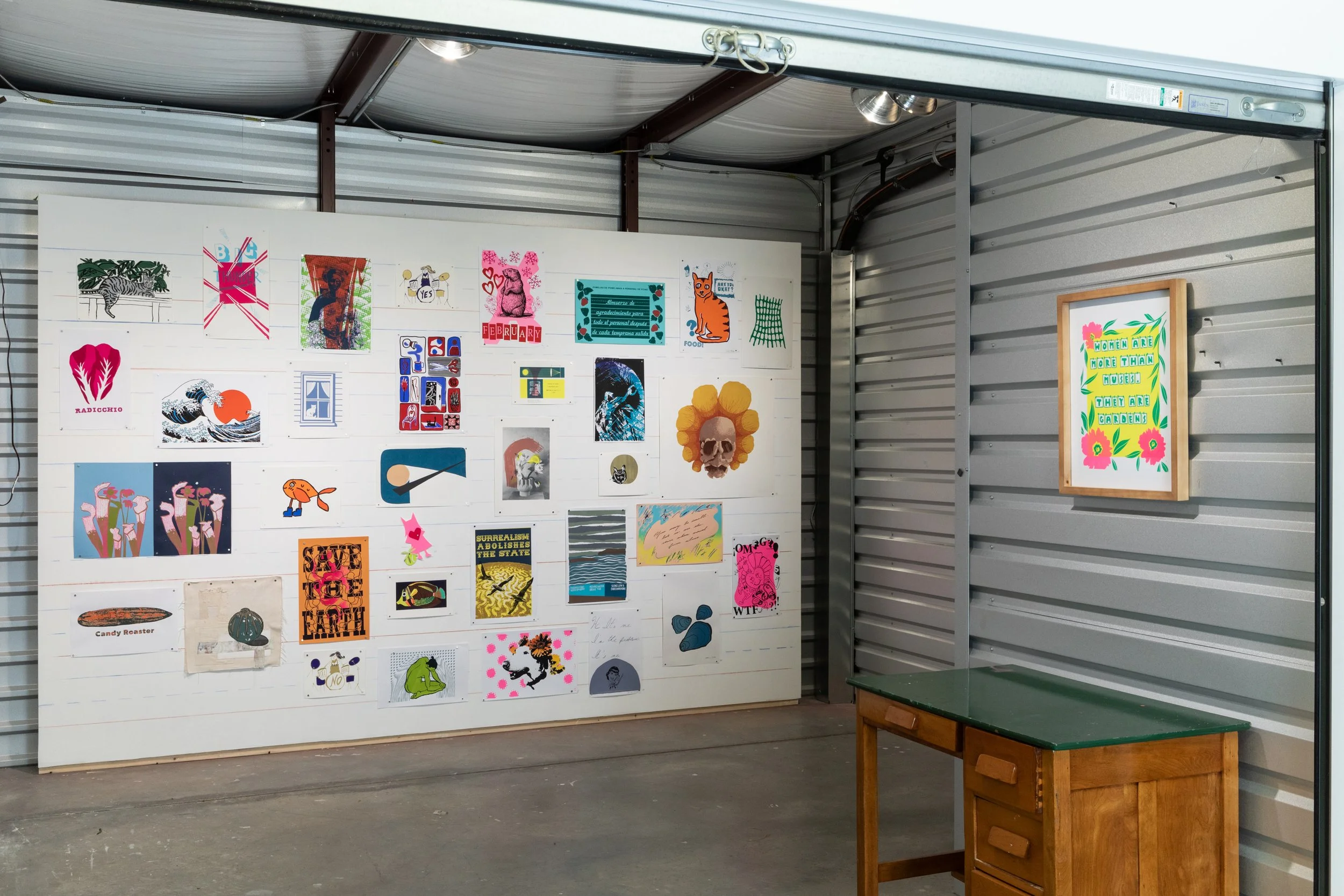 Ample Ink, 2024. Ample Ink is a group show of screen prints featuring 30+ artists who have taken classes at Super G Print Lab. 