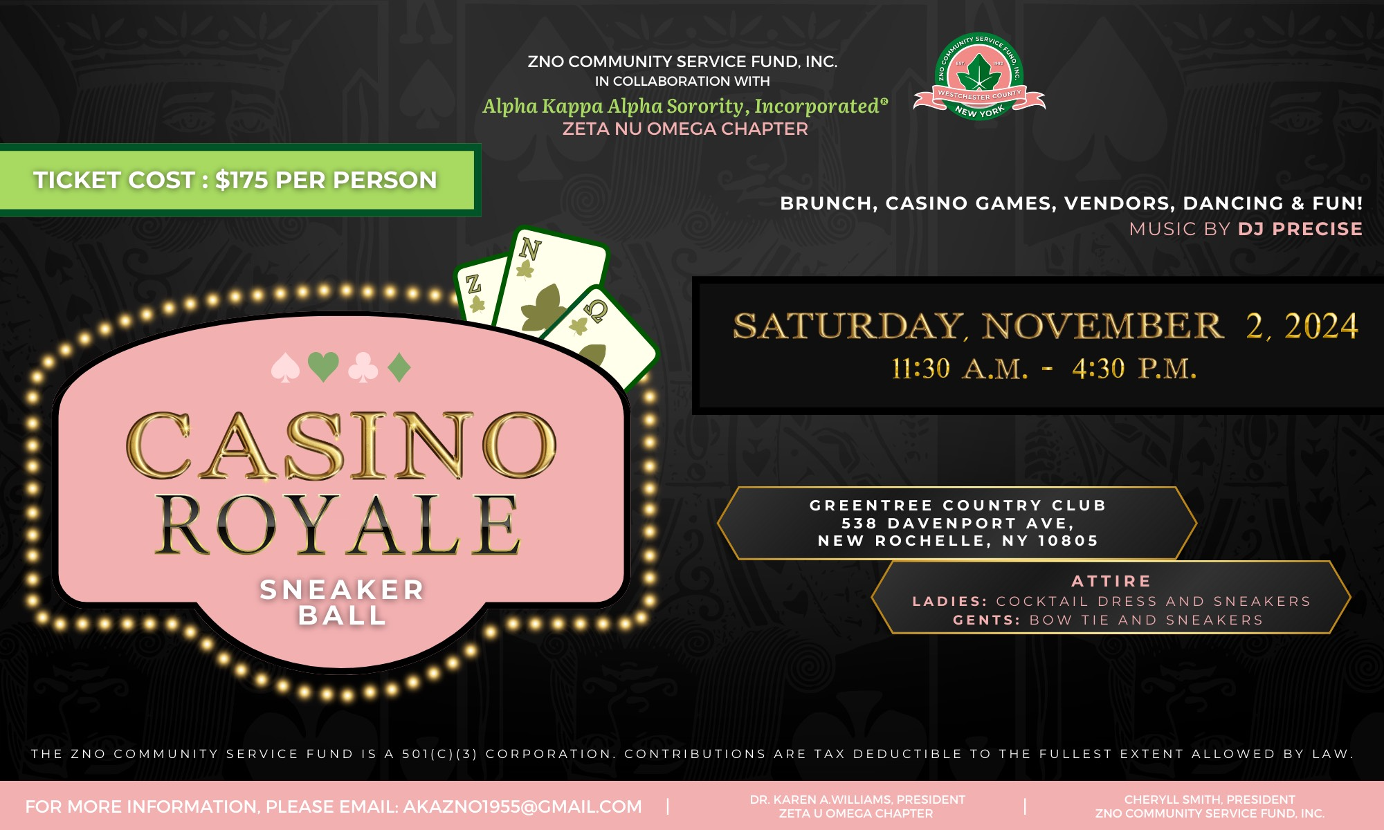 ZNO CSF Casino Royale Sneaker Ball 2024