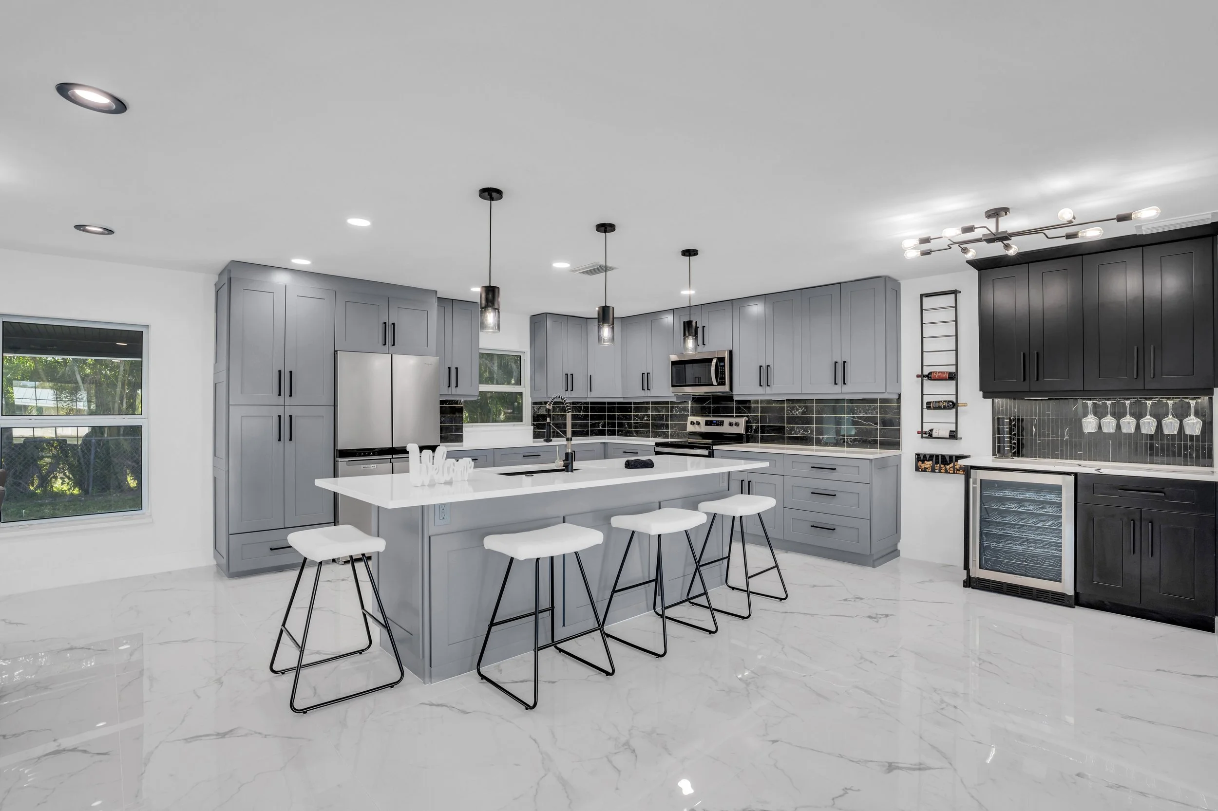 Contemporary Transitional Kitchen Remodel by Home Fixerz Construction project photo