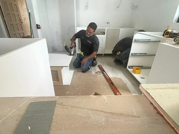 Home remodel contractor working in SWFL home