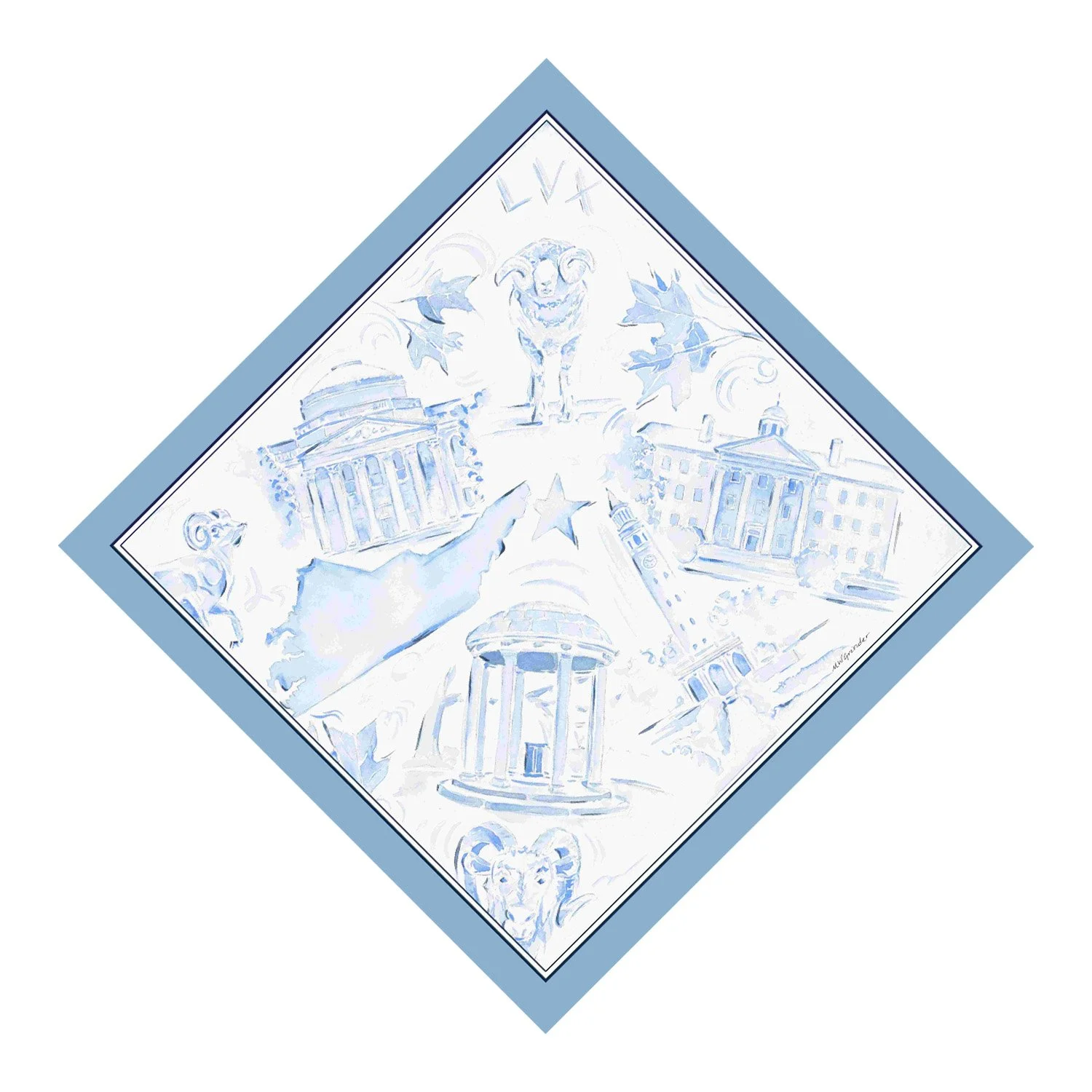 UNC Pocket Square