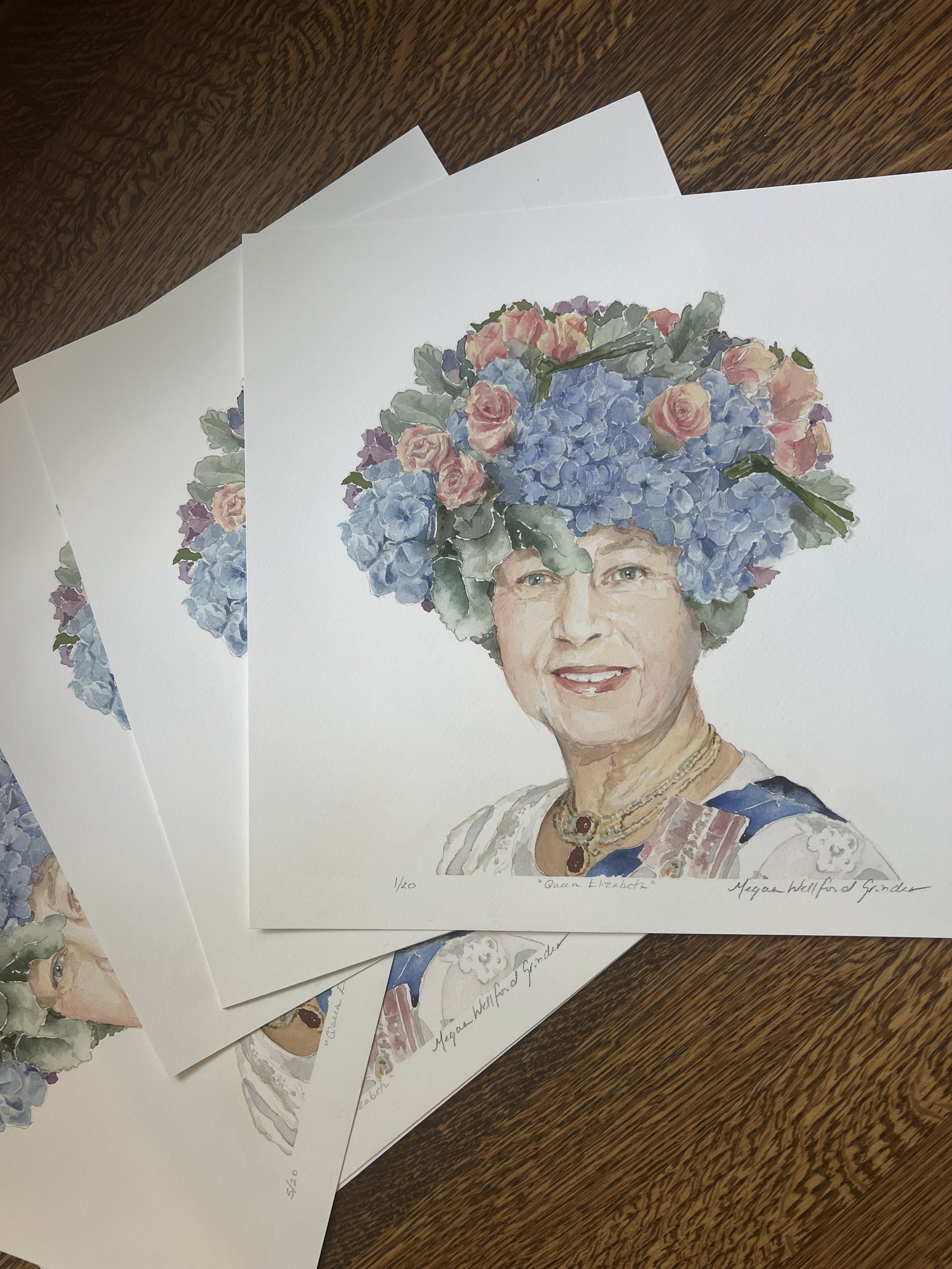 Queen Elizabeth II Print — Megan Grinder Art