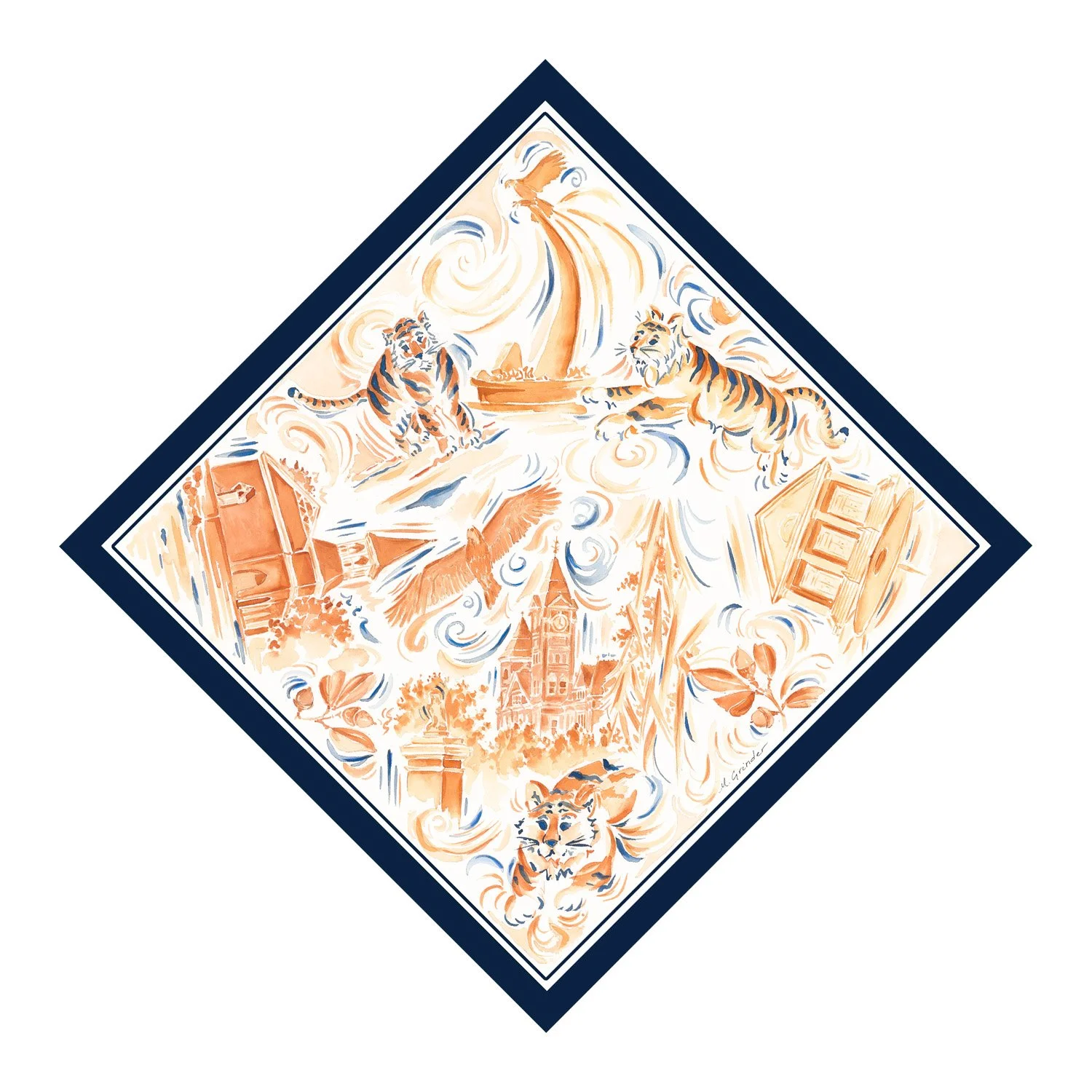 Auburn Pocket Square