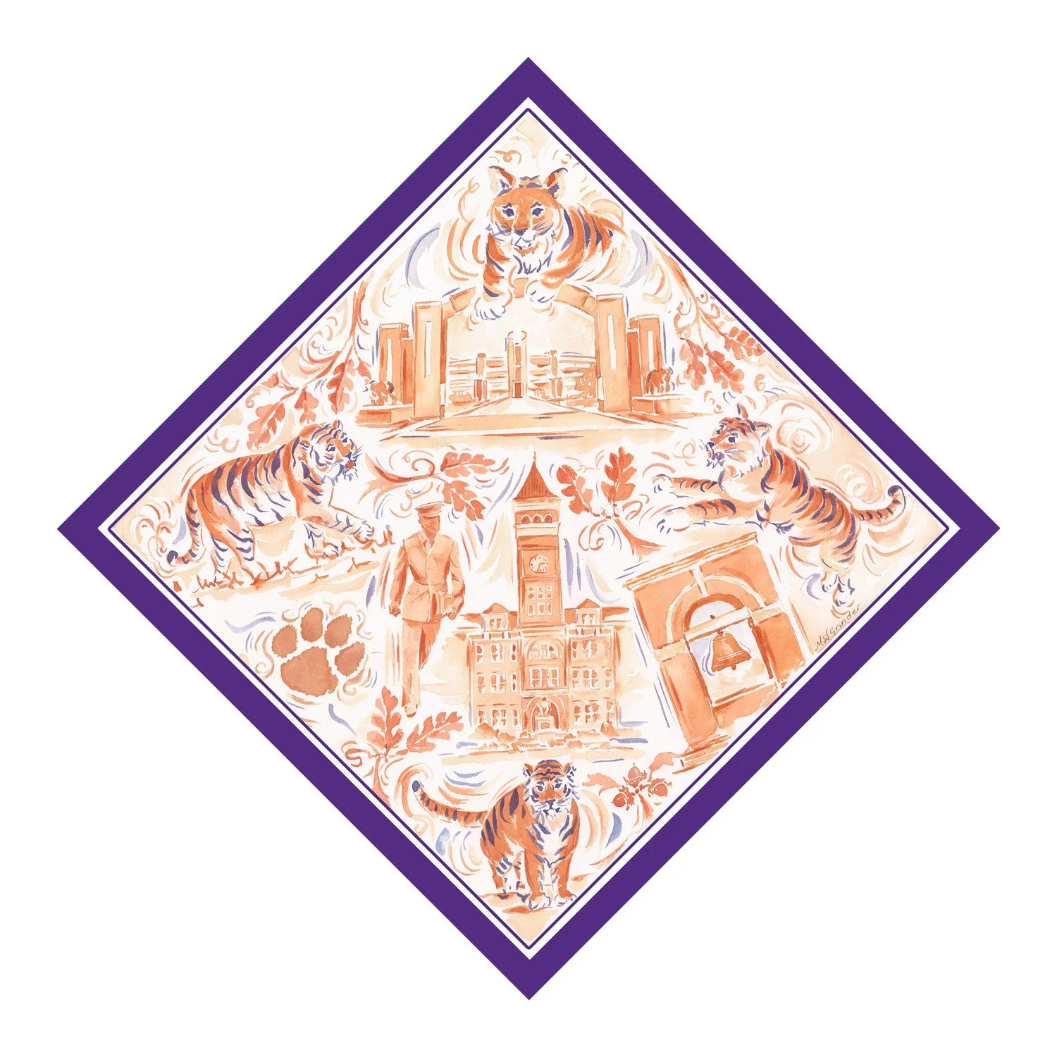 Clemson Pocket Square