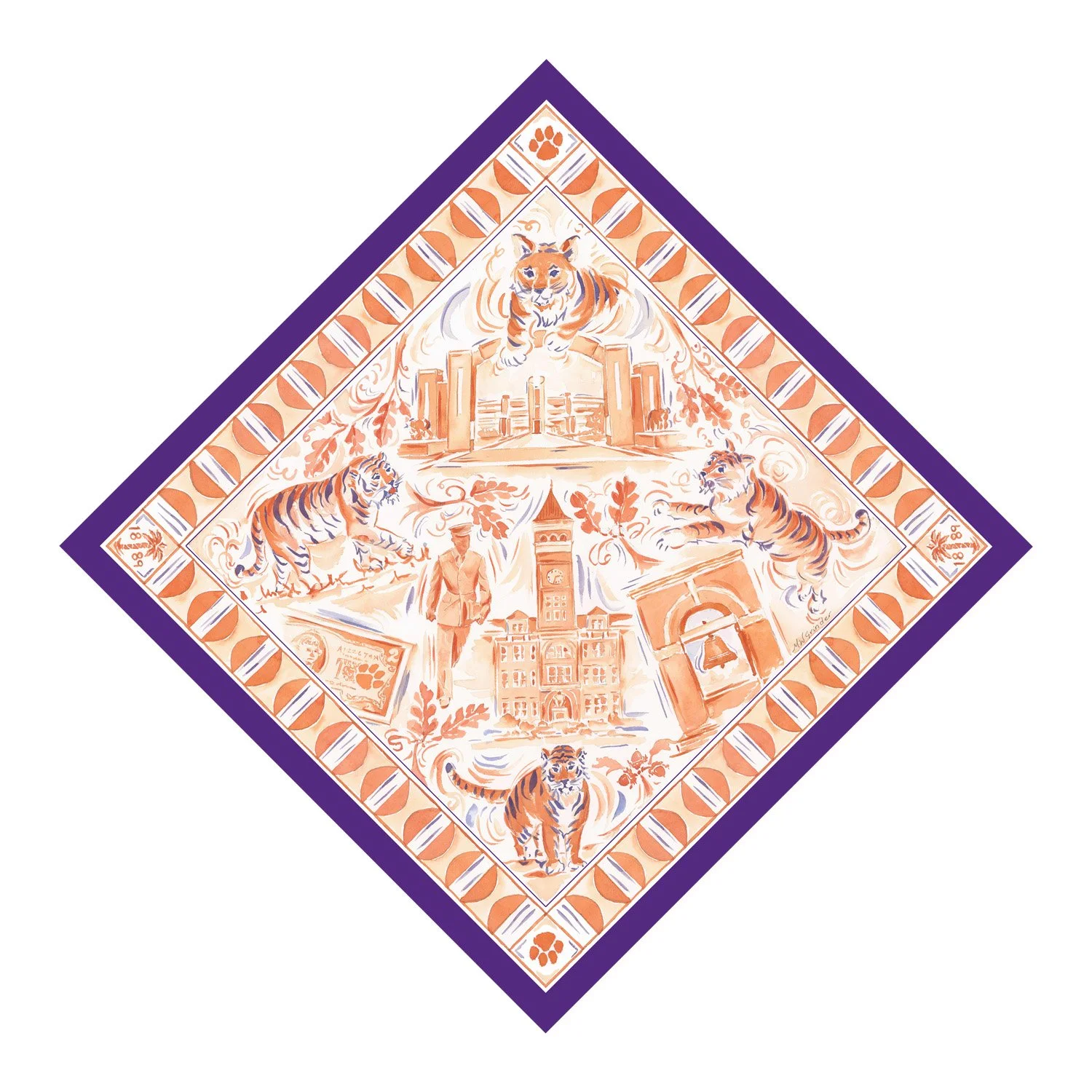 Clemson Scarf