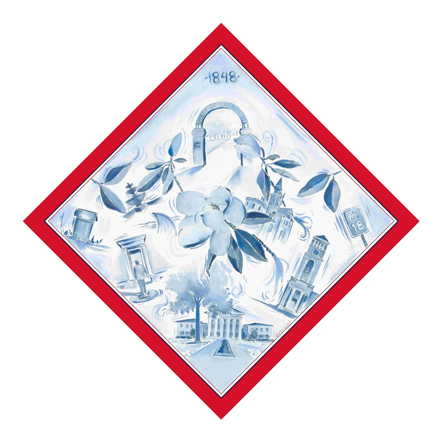 Ole Miss Pocket Square