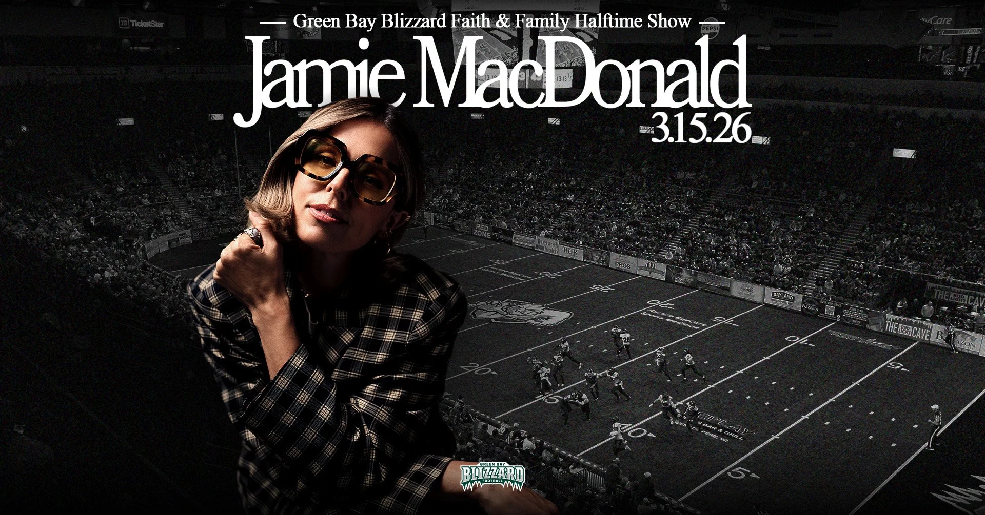 Green Bay Blizzard Faith &amp; Family Game feat. Jamie MacDonald